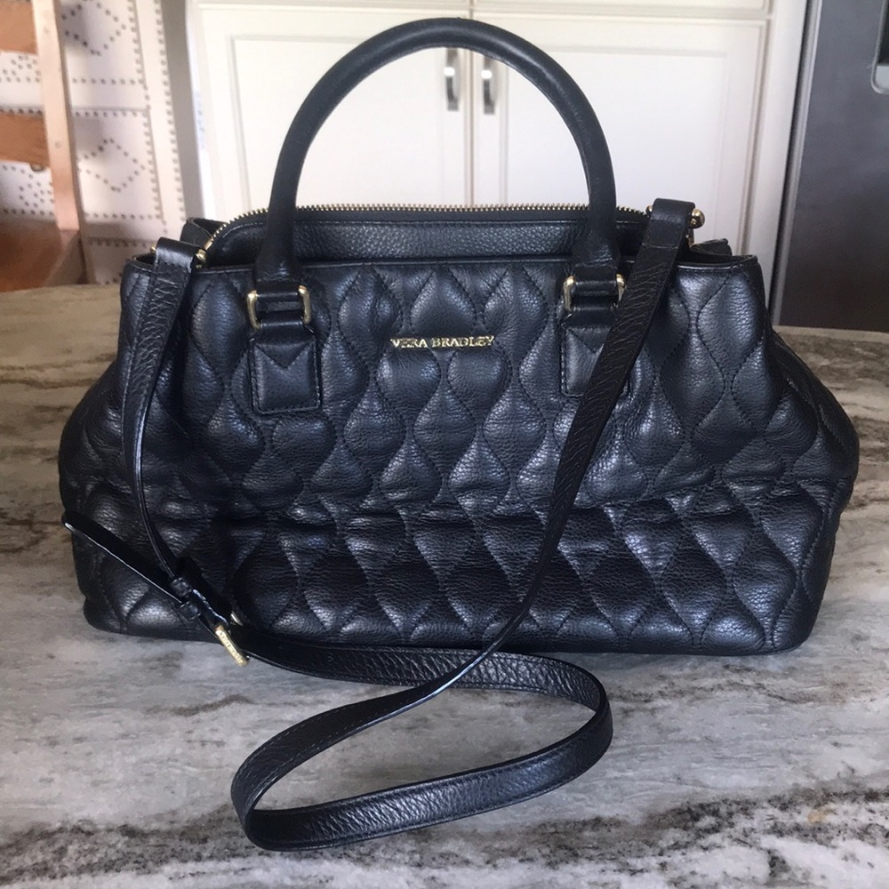 Vera Bradley Leather Emma Satchel